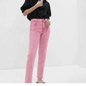 Gap Pink Jeans 4 Tall / Long Cheeky Straight